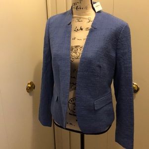 Blue cotton blazer